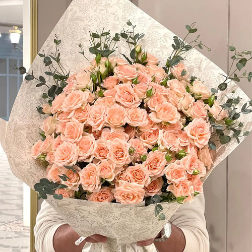 Peach Hand Bouquet